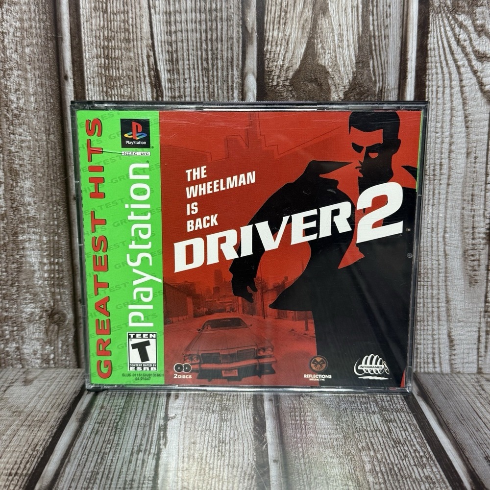 Driver 2 Greatest Hits (Sony PlayStation 1, 2000) CIB Complete - Tested